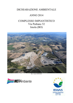 Dichiarazione Ambientale Tremonti con logo agg. 2014