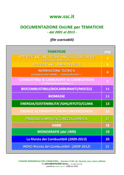Documentazione Online per TEMATICHE