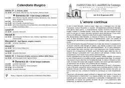 Foglietto - Comunit&agrave; Cristiana di San Martino