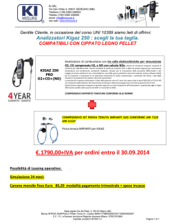 €.1790,00+IVA per ordini entro il 30.09.2014