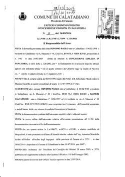 Concessione edilizia in sanatoria n&deg; 11 del 26 09 2014