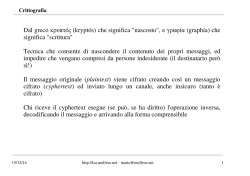 Crittografia - Mario Molfese