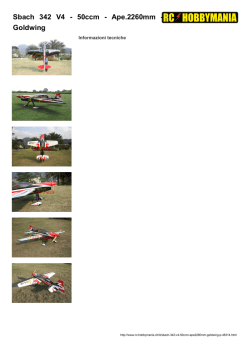 Sbach 342 V4 - 50ccm - Ape.2260mm - Goldwing - rc