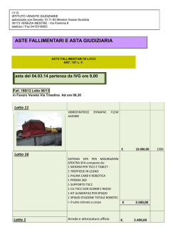 bollettino aste fallimentari marzo 2014