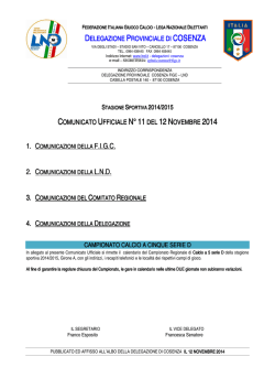 gironeA - CalabriaFutsal.it