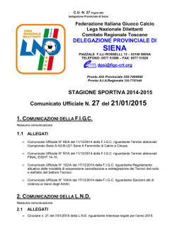 delegazione provinciale di prato - Figc