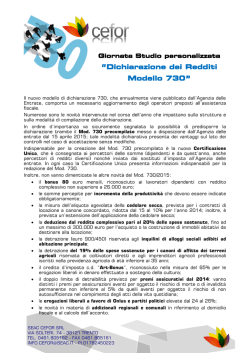 Oggetto: intervento del 1 giugno 2000