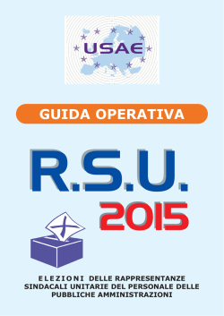 guida operativa elezioni r.s.u.