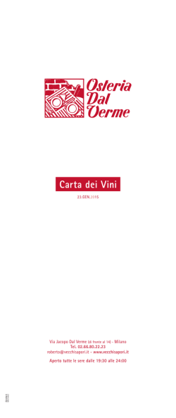 Cantina - Osteria dei Vecchi Sapori