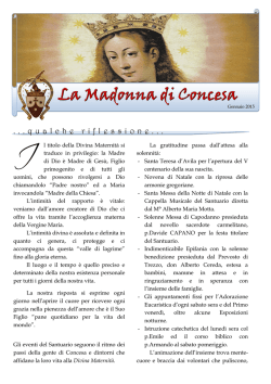 La Madonna di Concesa - Santuario della Divina Maternit&agrave;