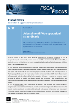 Fiscal News - Fiscal Focus