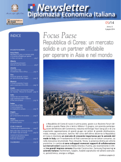 Newsletter N&deg; 5 - giugno 2014 - Ministero degli Affari Esteri