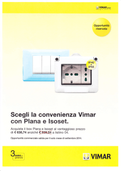 Offerta VIMAR - Elettrica Morlacco