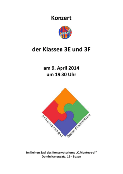 Konzert der Klassen 3E und 3F
