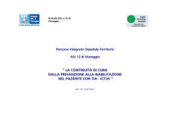 percorso ictus Dc - Azienda USL 12 Versilia