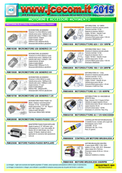 MOTORINI E ACCESSORI MOVIMENTO