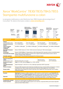 Caratteristiche dettagliate - WorkCentre 7830/7835/7845/7855