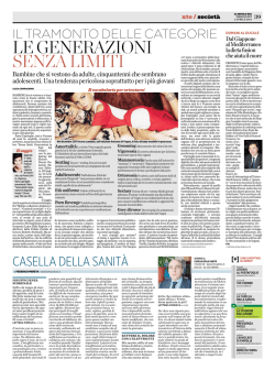 Il Secolo XIX &ndash; Redazionale del 02/04/14
