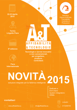 Automazione, Robotica, Controlli in Produzione, Visione artificiale