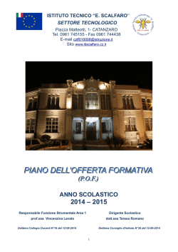 pubblicato il pof as.2014-2015