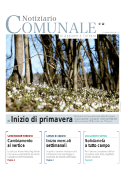 Inizio di primavera - Gemeindeblatt von Eppan und Kaltern