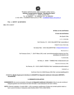 SERVER + ACCESSORI - Istituto Comprensivo Margherita Hack