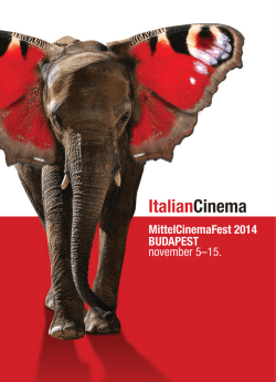 MittelCinemaFest 2014 - Budapesti Olasz Kultúrintézet