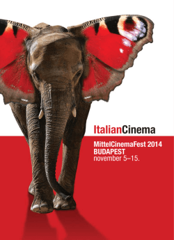 MittelCinemaFest 2014 - Budapesti Olasz Kult&uacute;rint&eacute;zet