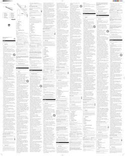 English 1 Important &Dagger; WARNING: Do not use this appliance