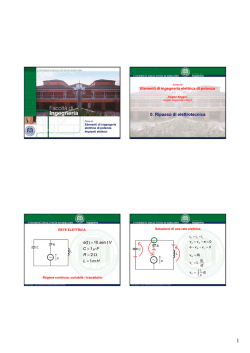Cap. 0 - Ripasso di elettrotecnica