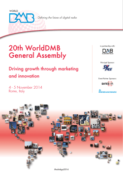 20th WorldDMB General Assembly