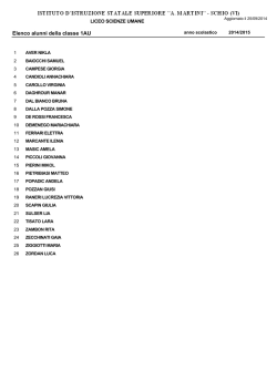 Liceo S. Um. CLASSI_2014-15