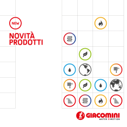 NOVIT&Agrave; PRODOTTI - Giacomini SpA
