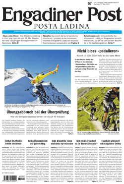 Engadiner Post Nr. 057 vom 17. Mai 2014 (PDF, 3740kB)