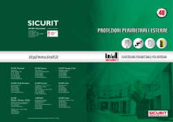 PROTEZIONI PERIMETRALI ESTERNE