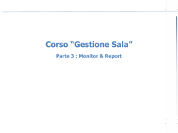 Corso &ldquo;Gestione Sala&rdquo;