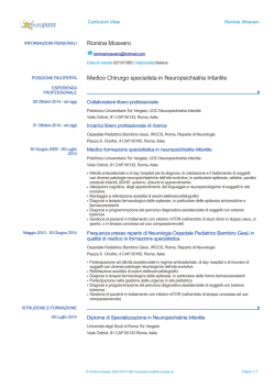 Moavero Romina - Policlinico Tor Vergata