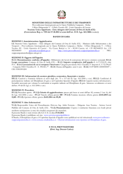 MINISTERO DELLE INFRASTRUTTURE E DEI TRASPORTI