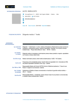 Curriculum - "Garibaldi"