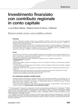 Investimento finanziato con contributo regionale in