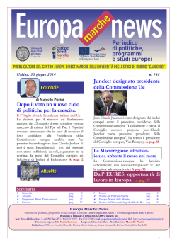 EUROPA NEWS n.148 del 30 / 06 / 2014