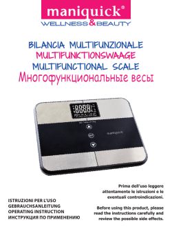 BILANCIA MULT IFUNZIONALE MULT IFUNKT