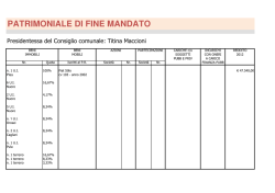 PATRIMONIALE DI FINE MANDATO