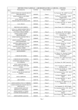 Albo Regionale Servizio Civile 2014