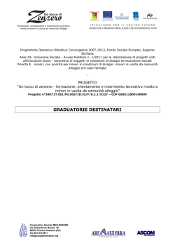 GRADUATORIE DESTINATARI