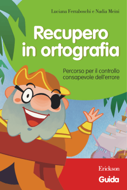 Guida Recupero in ortografia - Edizioni Centro Studi Erickson