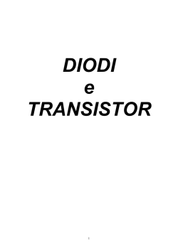 DIODI e TRANSISTOR - Costruire disegnando