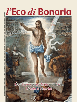 Eco di Bonaria Aprile 2014 - Santuario Nostra Signora di Bonaria