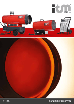 Catalogo Generatori Aria Calda ITM