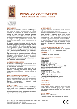 INTONACO COCCIOPESTO - Calchera San Giorgio